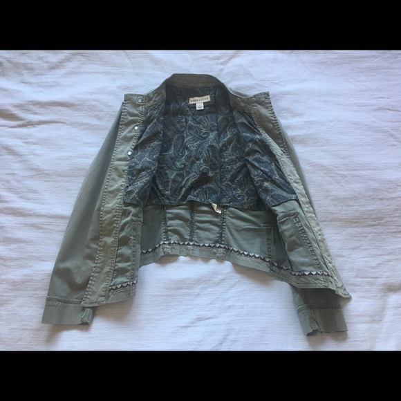 New Anthropologie Marrakech Green Utility Jacket - Picture 3 of 8